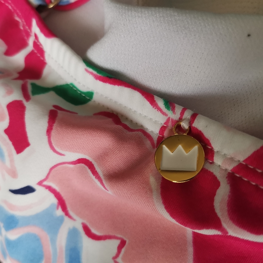 NWT Crown and Ivy Swim Top Multicolor Size M - Picture 3 of 4